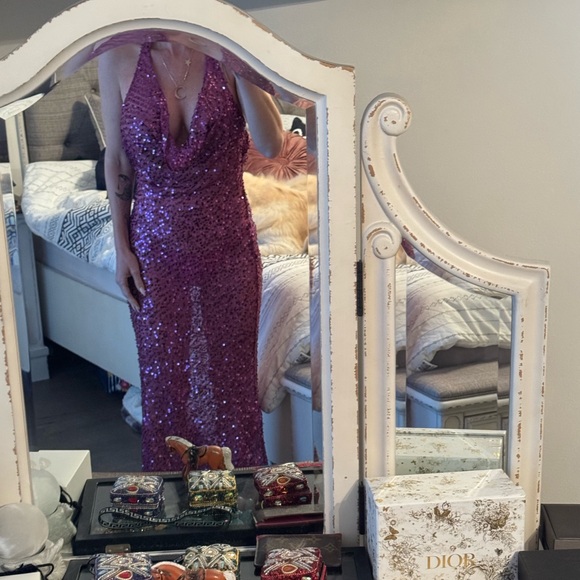 Rat & Boa Verona Sequin Party Cocktail Birthday Formal Dressup Long Dress. - Picture 5 of 8